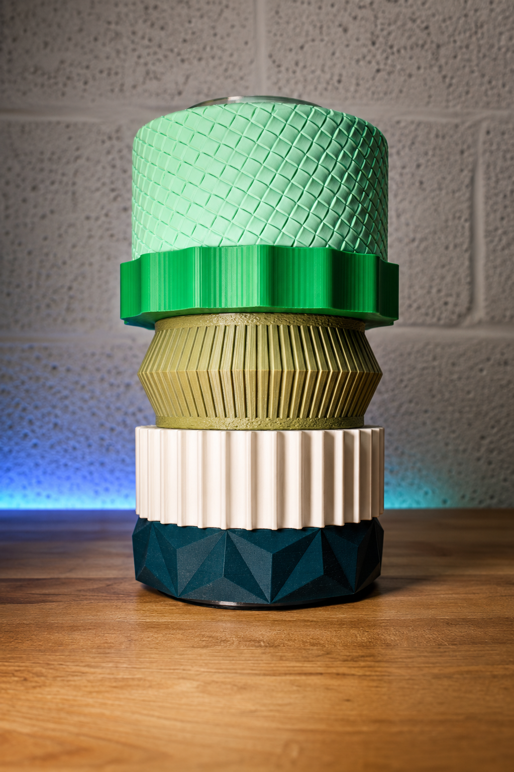 Vase TOTEM modulable, coloris JADE vert – L'Atelier Lapinou