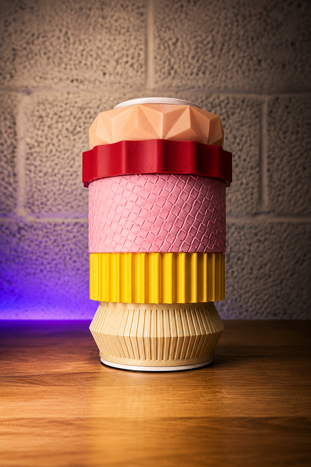 Vase TOTEM modulable, coloris SORBET rose pastel – L'Atelier Lapinou
